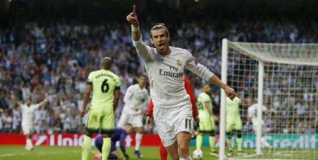 Tiền đạo Gareth Bale đóng góp công vào bàn thắng của Real Madrid trước Manchester City. (Ảnh: Reuters)