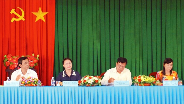 Chủ tịch Quốc hội Nguyễn Thị Kim Ngân và các đại biểu tại hội nghị. Ảnh: NGỌC THIỆN (TTXVN)
