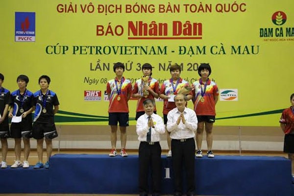 Các vận động viên của Petrosetco TPHCM giành bốn huy chương vàng ở các nội dung đồng đội nữ, đôi nữ, đôi nam nữ và đơn nữ.