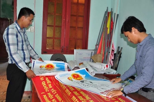 Công tác tuyên truyền bầu cử được Ban Tổ chức bầu cử xã An Bình thực hiện tốt.